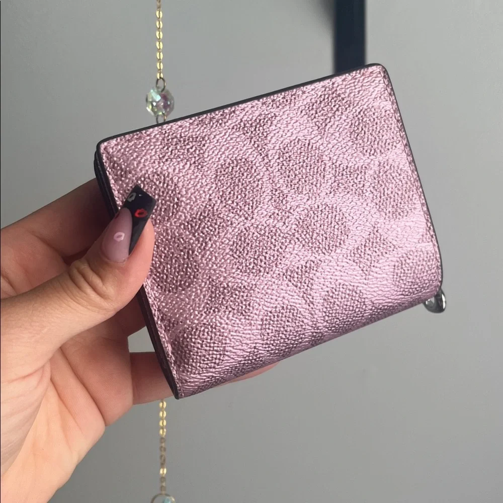 Coach Metallic Pink Women's Wallet